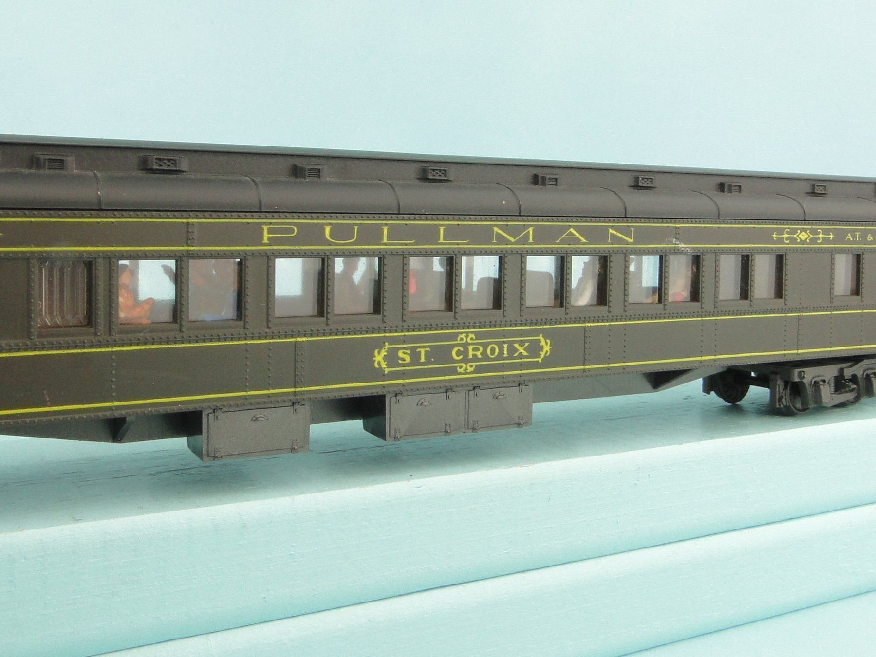 Rivarossi Modellini di ferrovie: Rivarossi H0 ATSF Pullman, Kadee – Usato da Bülach venduto da cann11 6