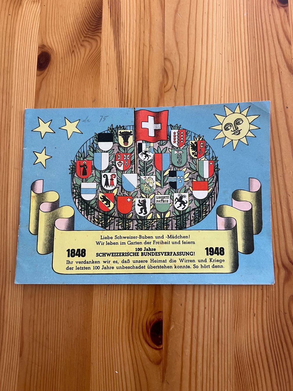 Dokumente: alte Broschüre Schweizerische Bundesverfassung – Gebraucht aus Degersheim von Rrimi