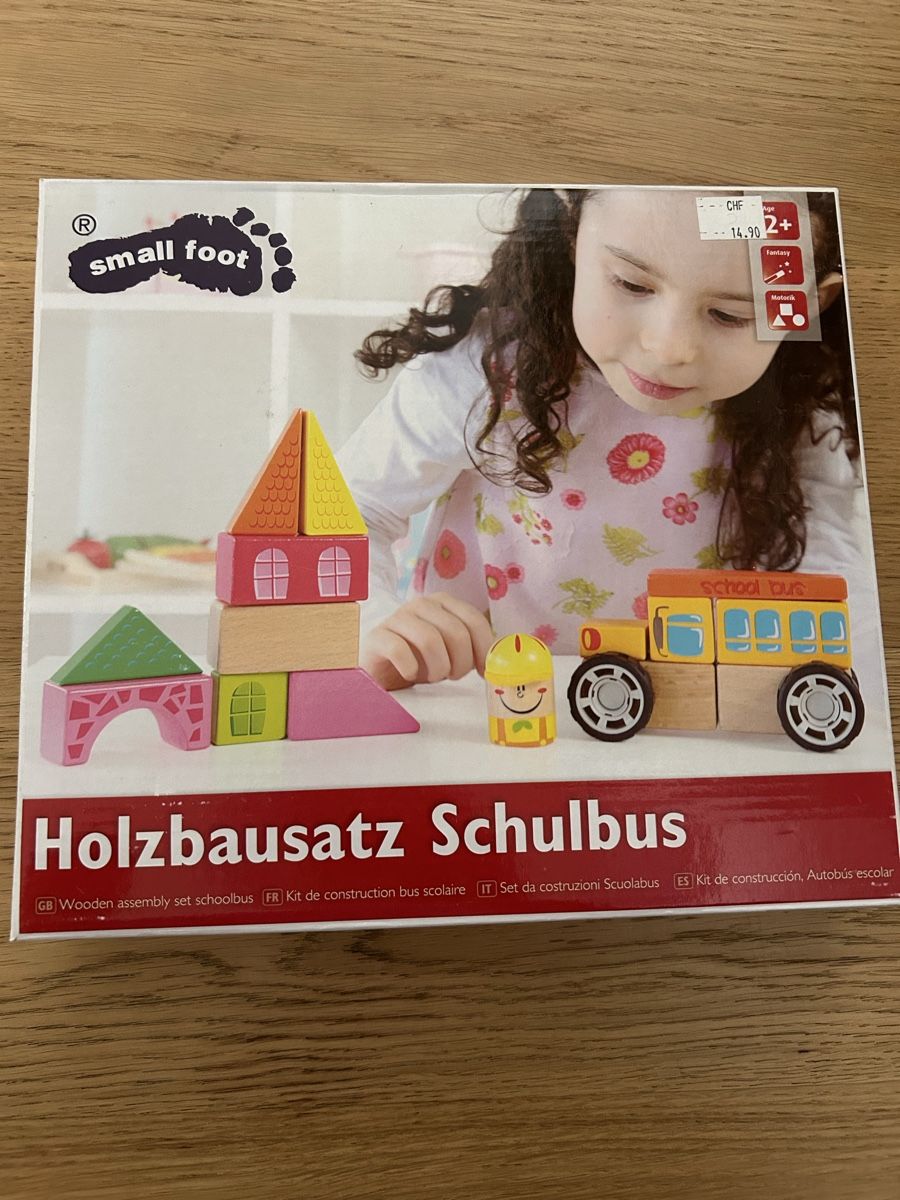 Baukästen: Small Foot Wooden Assembly Set Schoolbus New – Neu (gemäss Beschreibung) aus Zürich von mar_d7zz