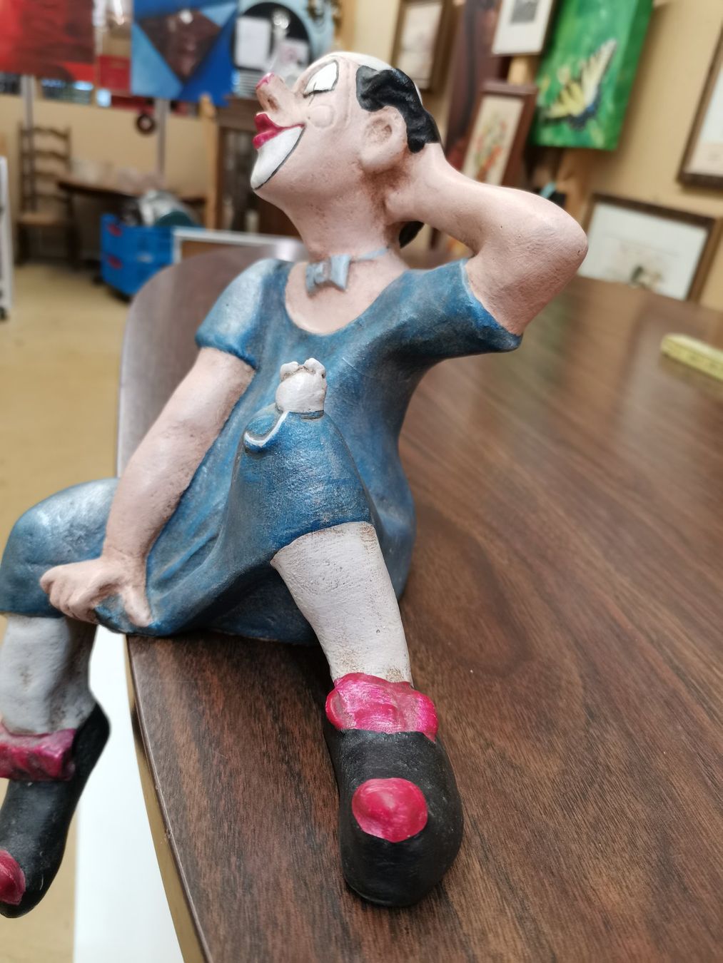 Sculture & Statue: Clown Achatit mit Maus Skulptur – Usato da Suhr venduto da Brocki-Suhr 5