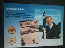 Hans-Peter Lanig - †2022 - Olympia Silber -handsigniert