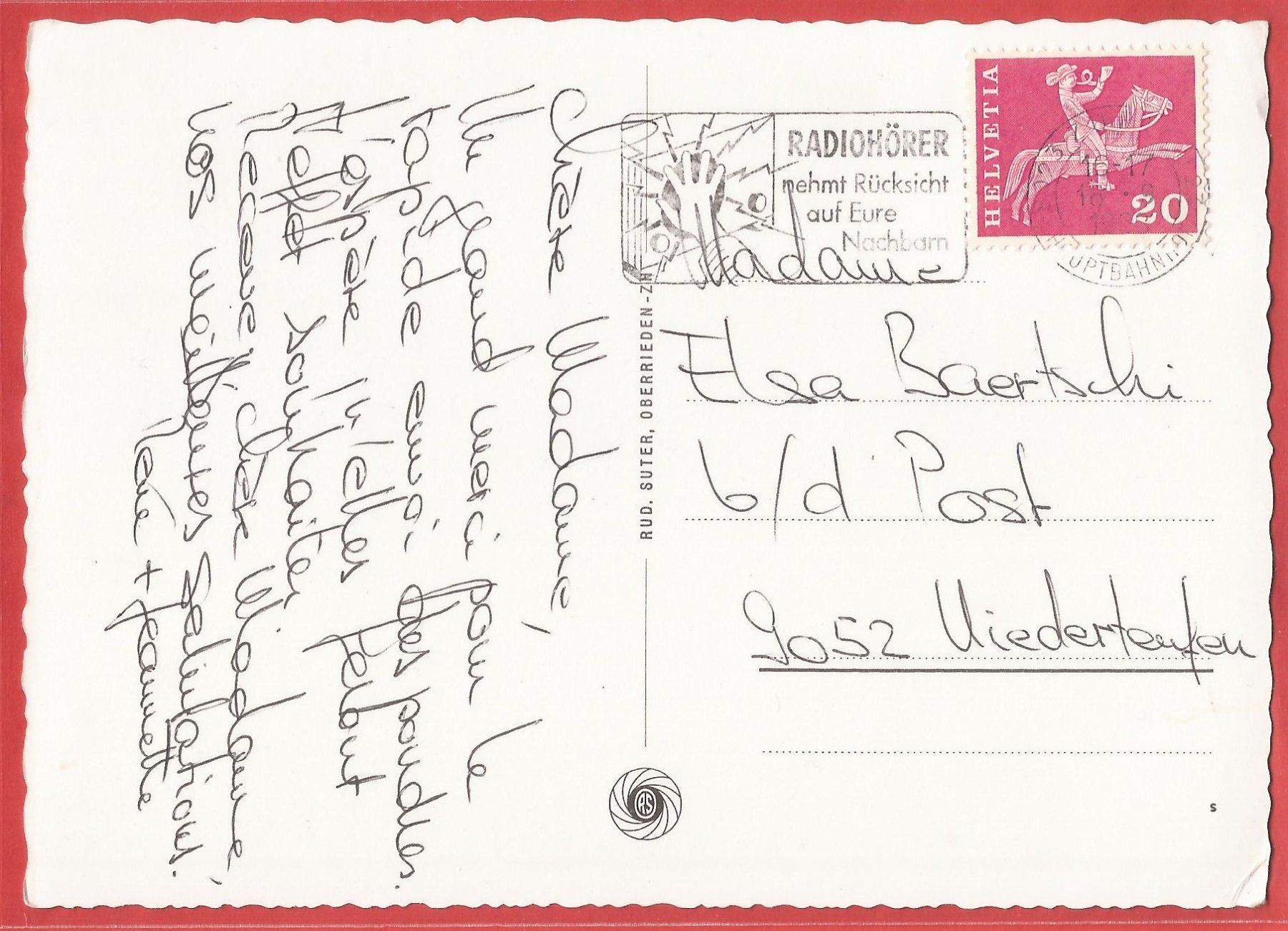 Cartoline postali: Bassersdorf - 1969 gestempelt – Usato da Fislisbach venduto da Porano 1