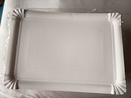 Pappteller, 24 x 34 cm, 125 Stueck, Neu