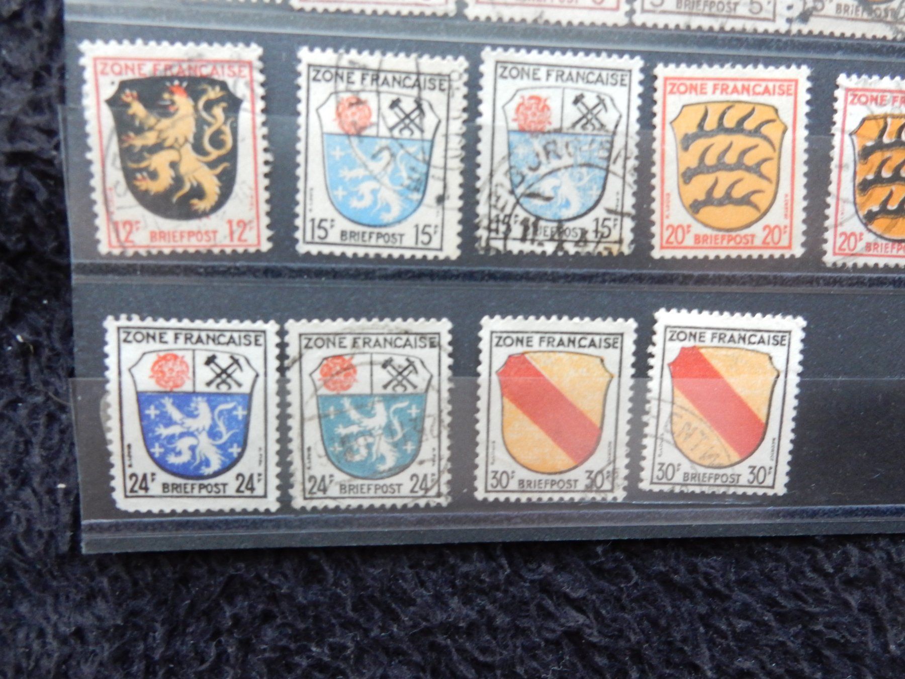 Alle Briefmarken: Lot Zone Francaise – Gebraucht aus Boniswil von Weibo12 3