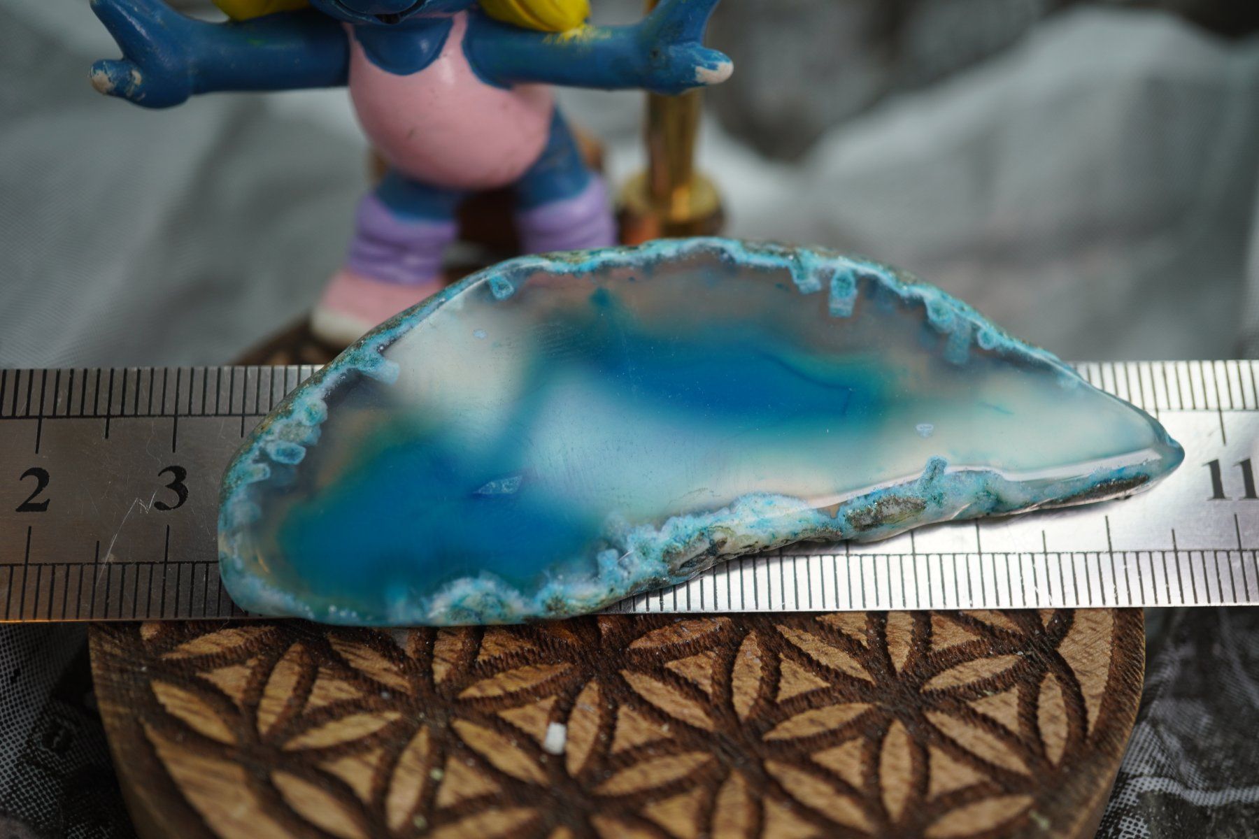 Minerali & Pietre curative: Achat  Scheibe  Blau  Wunderschön       ab  1.-     Räumung – Nuovo e nell'imballaggio originale da Eschenbach SG venduto da topstone 5