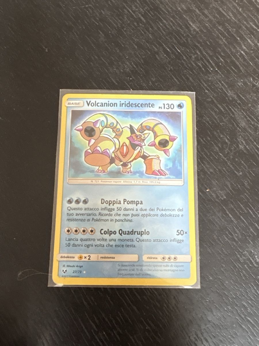 Pokémon Sammelbilder & Trading cards: Shining legends Volcanion Iridescent Card Mint Condition  – Gebraucht aus Davesco-Soragno von luiginix3939