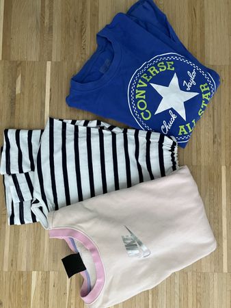 2 leichte Pullover und Sommerkleid 146 - 152