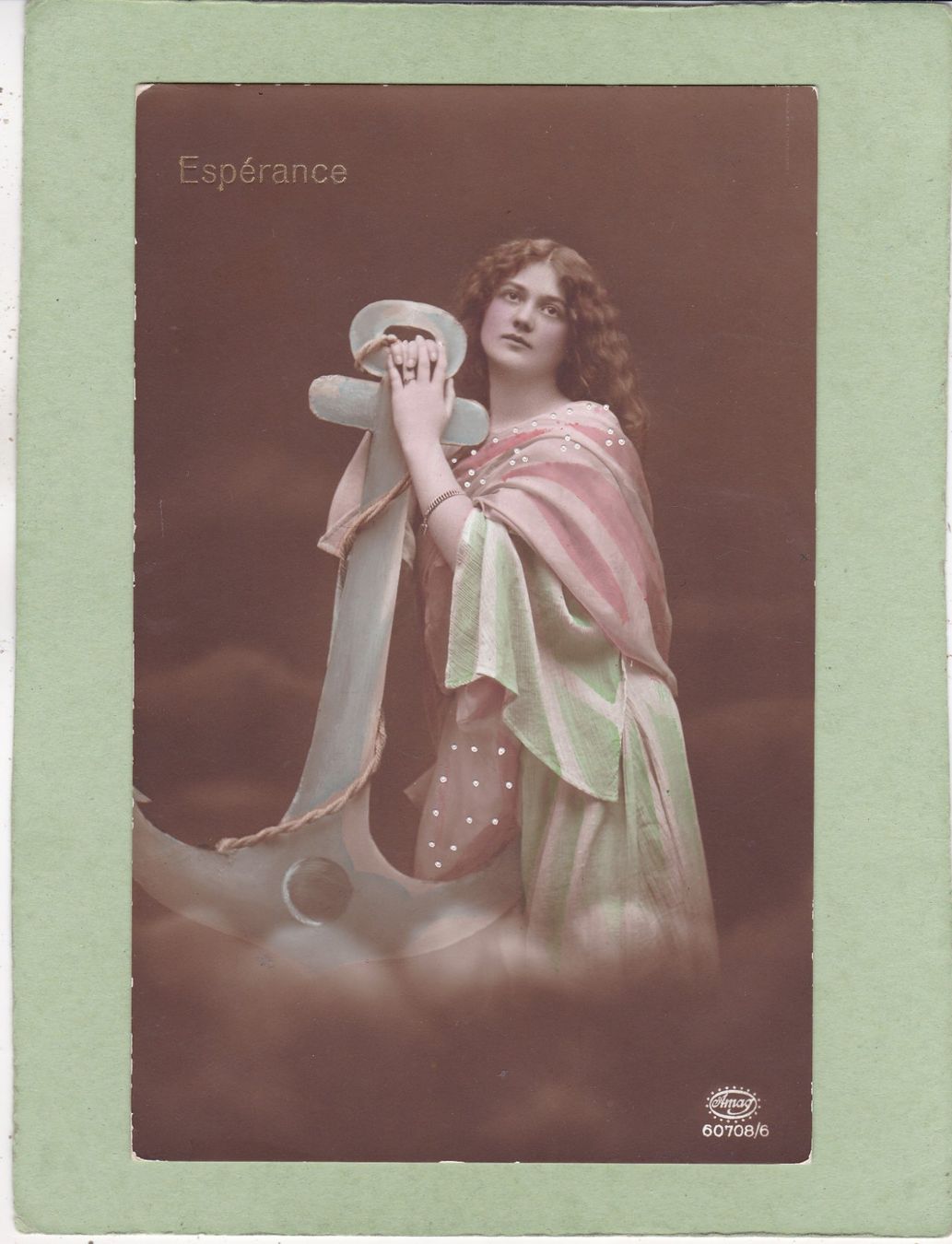 Cartoline postali: Kitsch Kunst Frau Anker Espèrance – Usato da Herisau venduto da Lisegrat2008