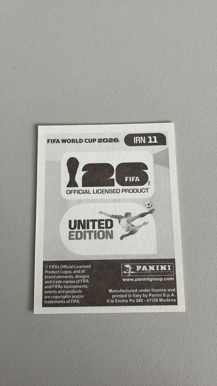 Panini Carte collezionabili: Carte panini 2026 - IRN 11 – Nuovo (secondo la descrizione) da La Neuveville venduto da Ibo2300 1
