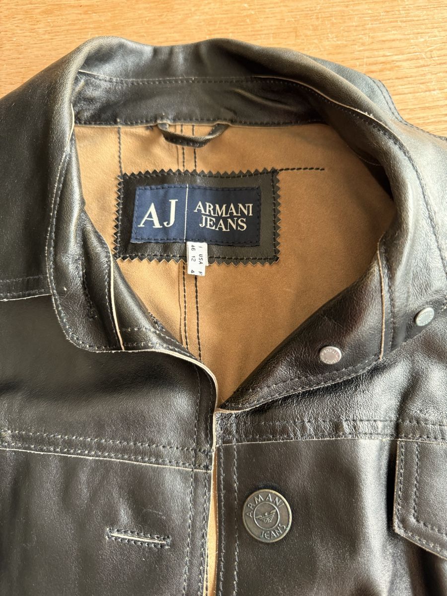 Armani Giacche: Lederjacke Von Armani Jeans – Usato da Allschwil venduto da Frida015 9