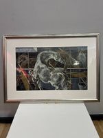 Hans Erni, «Pferde», Kunstdruck im Silberrahmen, 82 x 58 cm