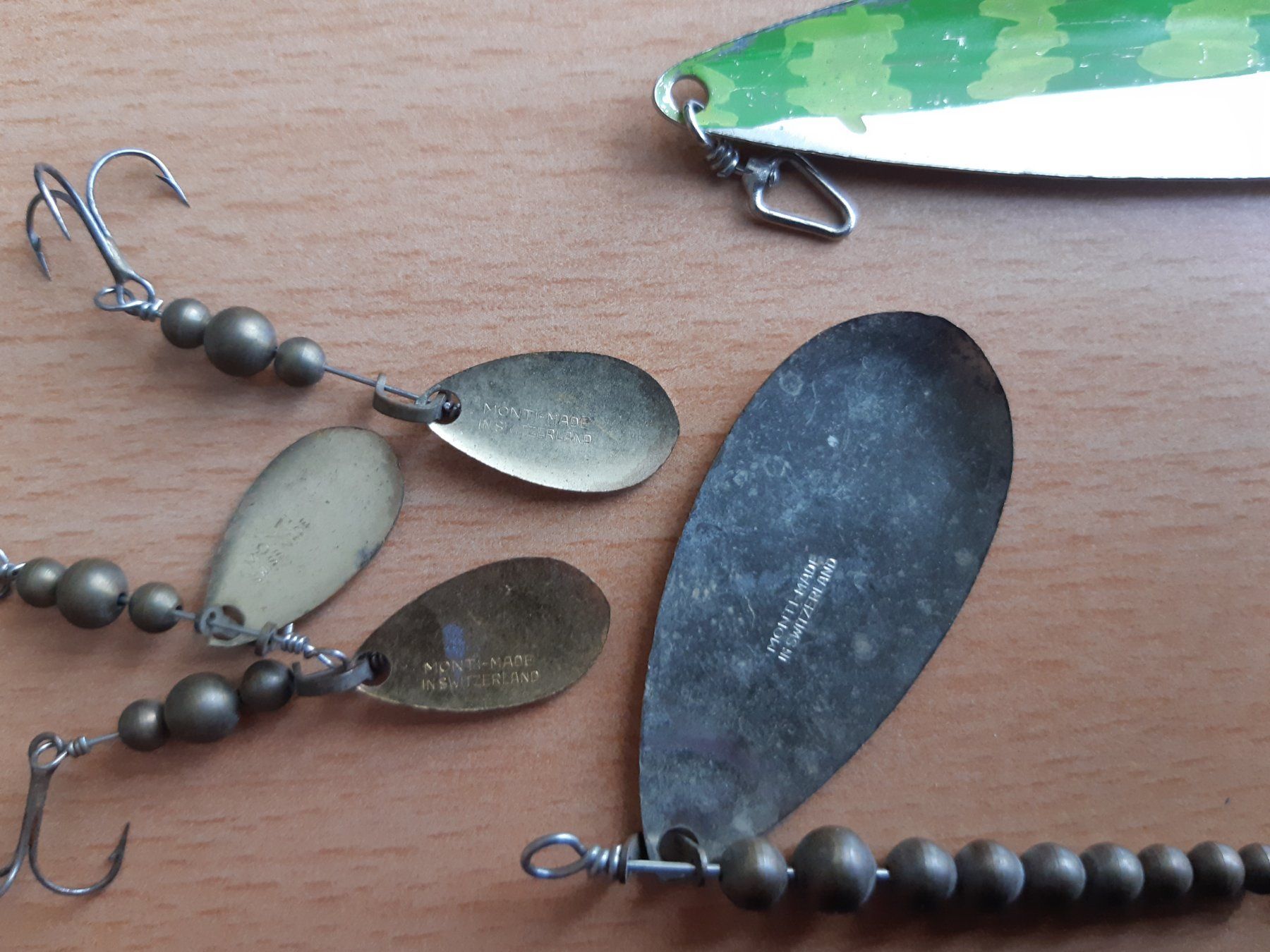Köder: Alte antike vintage Monti Blinker, Löffel, Spinner, Mepps – Gebraucht aus Mitlödi von blackgnat79 2