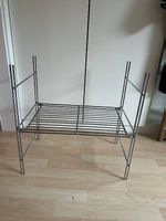 Kleines Chrom-Metallregal / Beistellregal