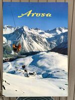 Original Arosa Ski-Gebiet Poster Vintage Rarität!