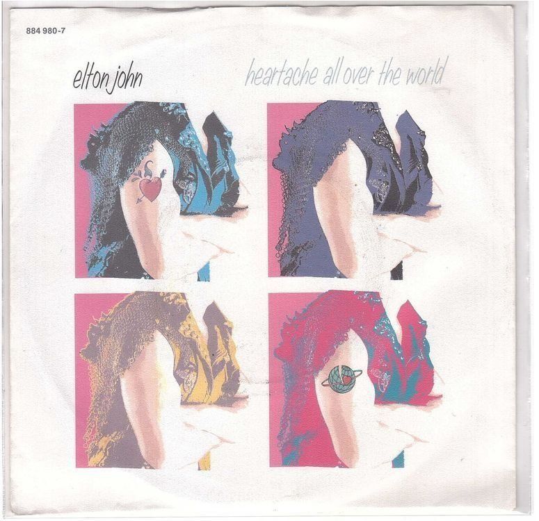 Dischi in vinile: Elton John  --  Heartache all over the world  Single7 – Usato da Rheinau venduto da thespecials
