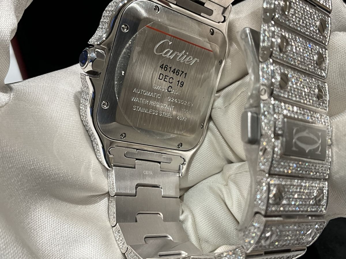 Cartier Orologi: Cartier Santos Iced out – Nuovo (secondo la descrizione) da Schaffhausen venduto da glamour-shop 6