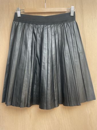 Sandro black leather skirt size 2 or 36/38