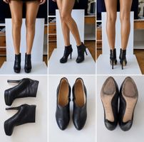 Original JIMMY CHOO Ankle Boots – Leder Schwarz – Gr. 38.5