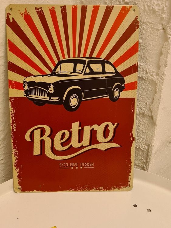 Blechschild „Mutterherz“ Im Retro-Design – 20 X 30 Cm, Metall Mit Bohrungen Zur Wandmontage