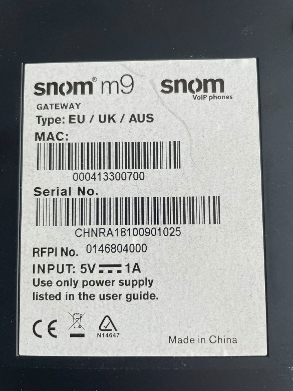 Snom Telefoni: SNOM M9 – Usato da Rodersdorf venduto da Jeanoss 1