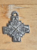 Croix ethnique Metal Points Mexique bijou vintage