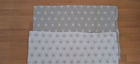 parure de lit duo (=2 parures) , avec fermeture