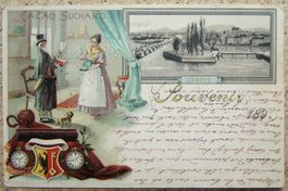 LITHO GENEVE MIT WERBUNG CHOCOLAT SUCHARD 1904