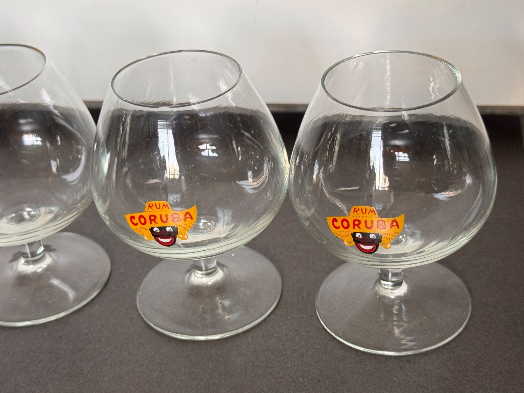 Verres: 4 Gläser Glas Rum Coruba selten – D'occasion à Rothrist par Fondgruebe 1