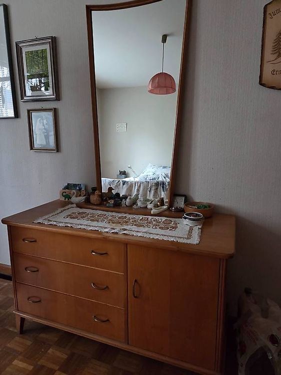 Retro Kommode mit Spiegel, Holz, Vintage Look, Top! (Gebraucht) in ...