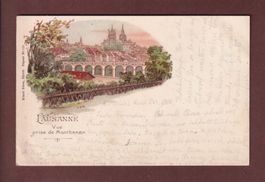 LAUSANNE - Vue prise de Montbenon - 1900 UPU