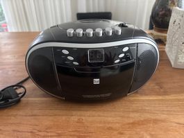 Dual CD-Radio mit Kassettenspieler schwarz nicht gebraucht