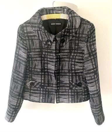 Gerry Weber Damen Blazer schwarz kariert Gr. 38