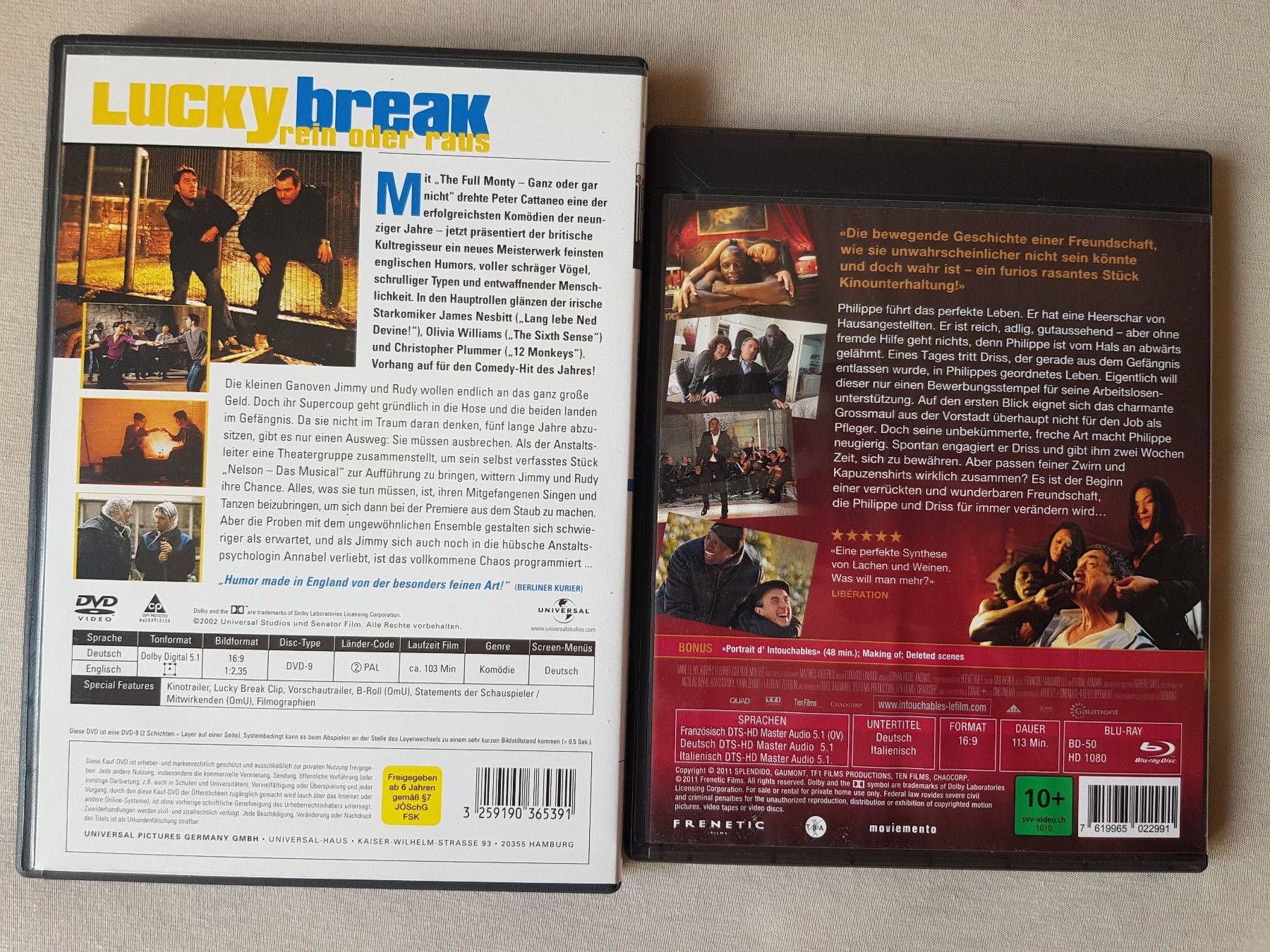 Tutti i DVDs: 2 DVDs: Lucky Break & Intouchables – Usato da thun venduto da lucky_manxy 1
