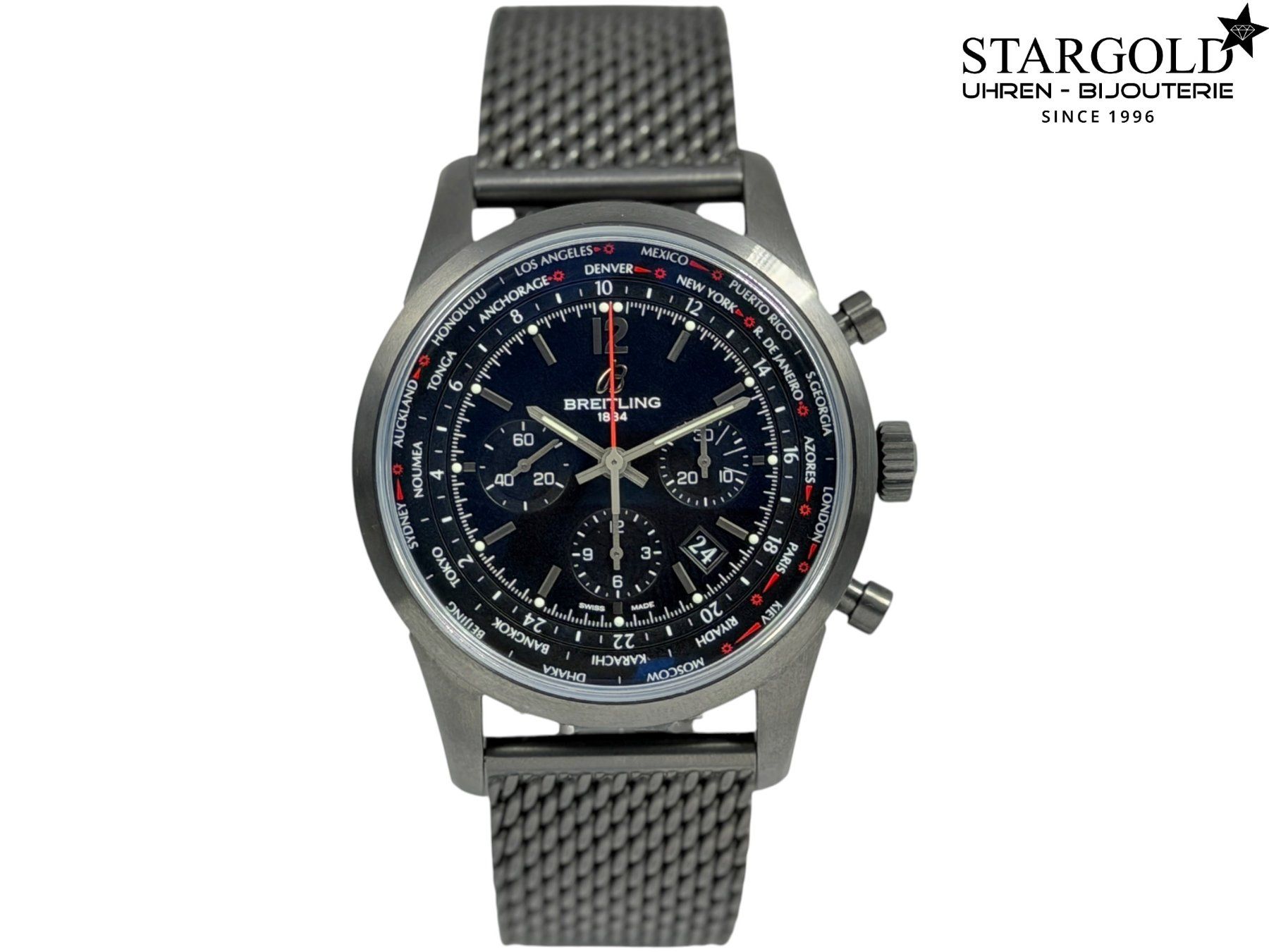 Breitling Orologi: Breitling Transocean Unitime Pilot - MB0510U6/BC80/159M – Usato da Zürich venduto da Stargold-Uhren