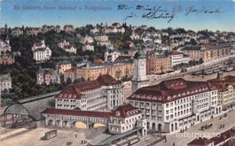 St. Gallen // 1914 Neuer Bahnhof und Postgebäude
