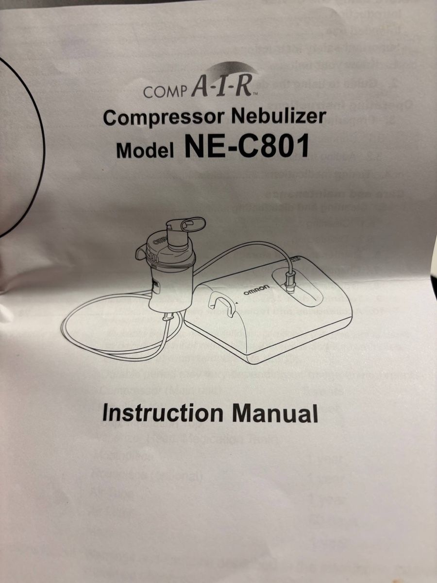 Compressori: Omron NE-C801 Compressor Nebulizer, Used, Incomplete – Usato da Küsnacht ZH venduto da yurchick 2
