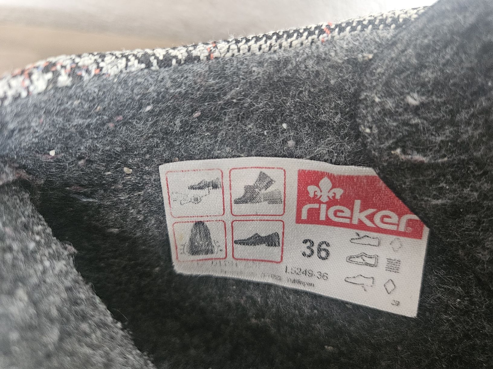 Rieker Scarpe da donna: Bottines Rieker bordeaux doublées, pointure 36 – Nuovo (secondo la descrizione) da Mervelier venduto da adeko1972 4