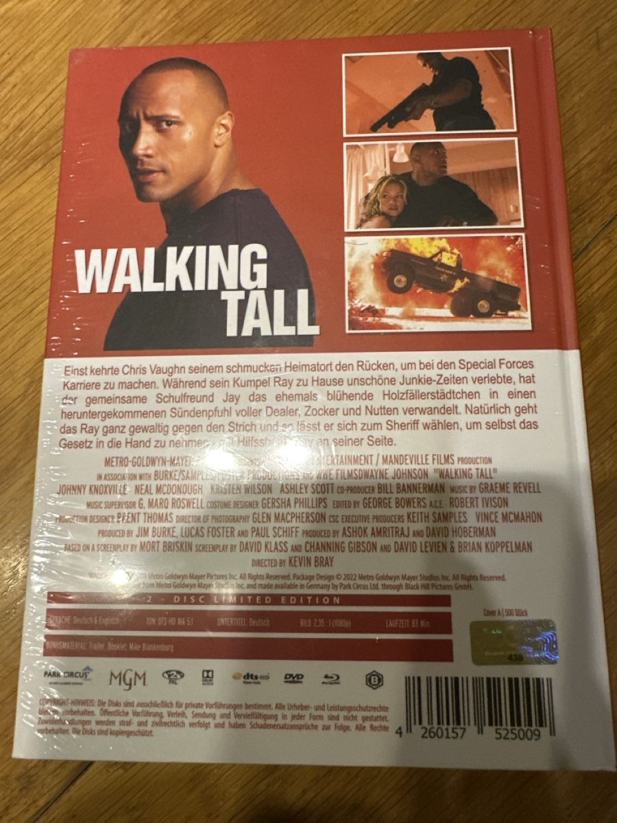 Tous les DVDs: Walking Tall Mediabook, neu OVP,Dwayne Johnson – Neuf avec emballage d'origine à Benken ZH par Audi-erich 1