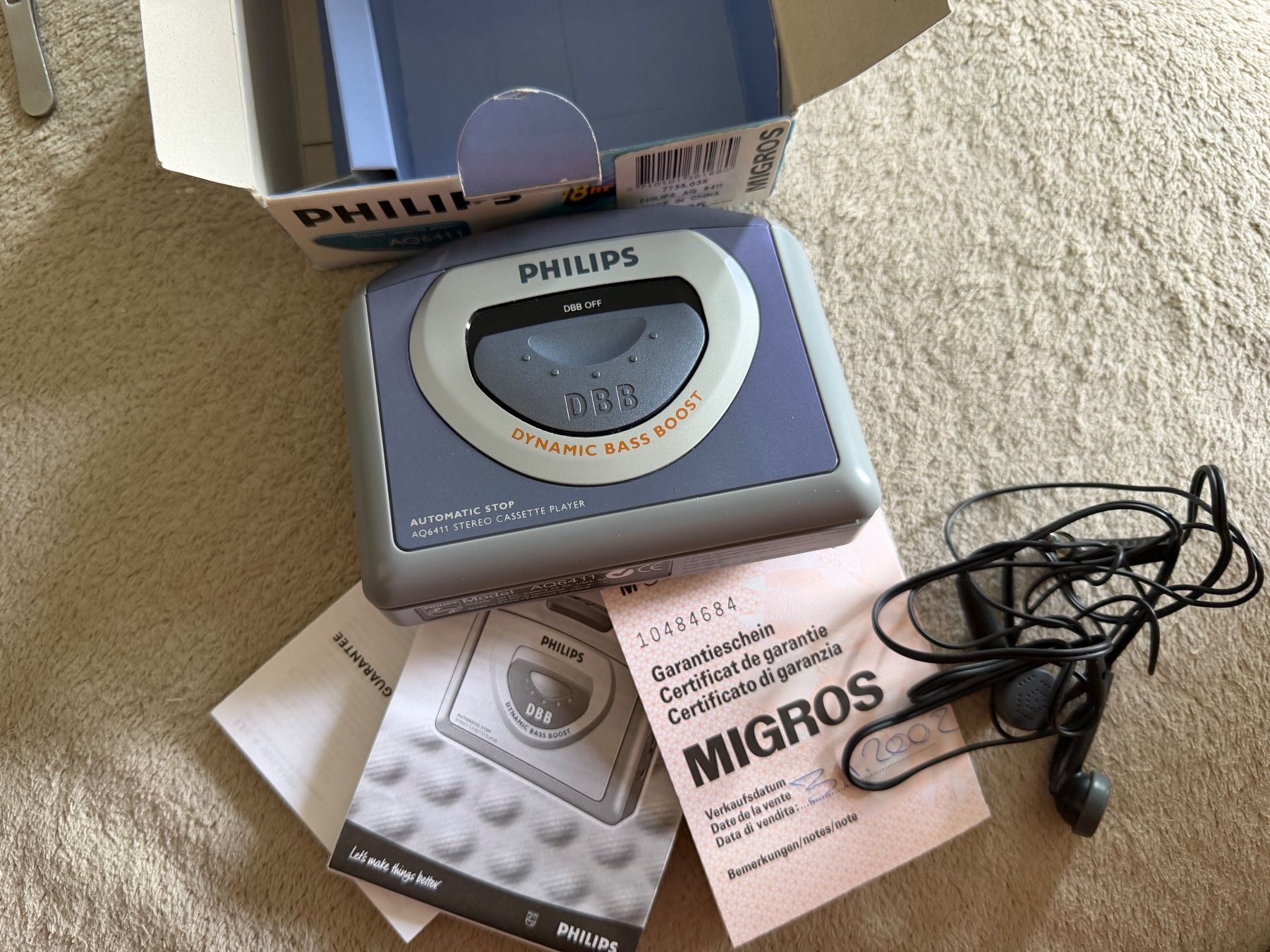 Tragbarer Mediaplayer: Philips AQ 6411 Cassette Player – Neu (gemäss Beschreibung) aus Aarau von KorgPA 5