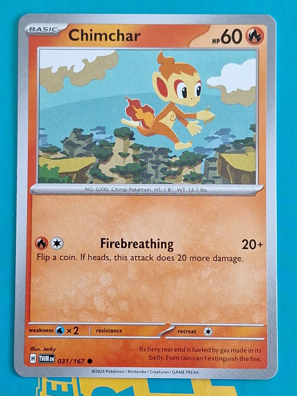 Pokémon Sammelbilder & Trading cards: Chimchar - Twilight Masquerade Pokemon - #7.2 – Gebraucht aus Altstätten SG von GGsGameshop