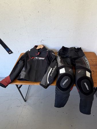 Probiker Damen Motorrad-Lederkombi 2-teilig – Jacke & Hose