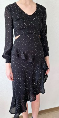KLEID DRESS S 36 NEU EDIKETT HONEY PUNCH MAXIKLEID TOP