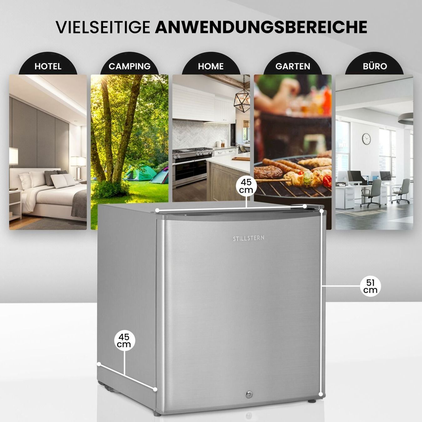 Frigoriferi: Stillstern Mini Kühlschrank 45L KB 46.2 – Nuovo e nell'imballaggio originale da Bottighofen venduto da zaap 3