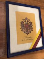 Wappen Habsburg gerahmt Blauer Rahmen