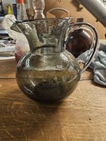 Rauchglas Krug/Glas Krug mit Henkel - Vintage Design! (S1)