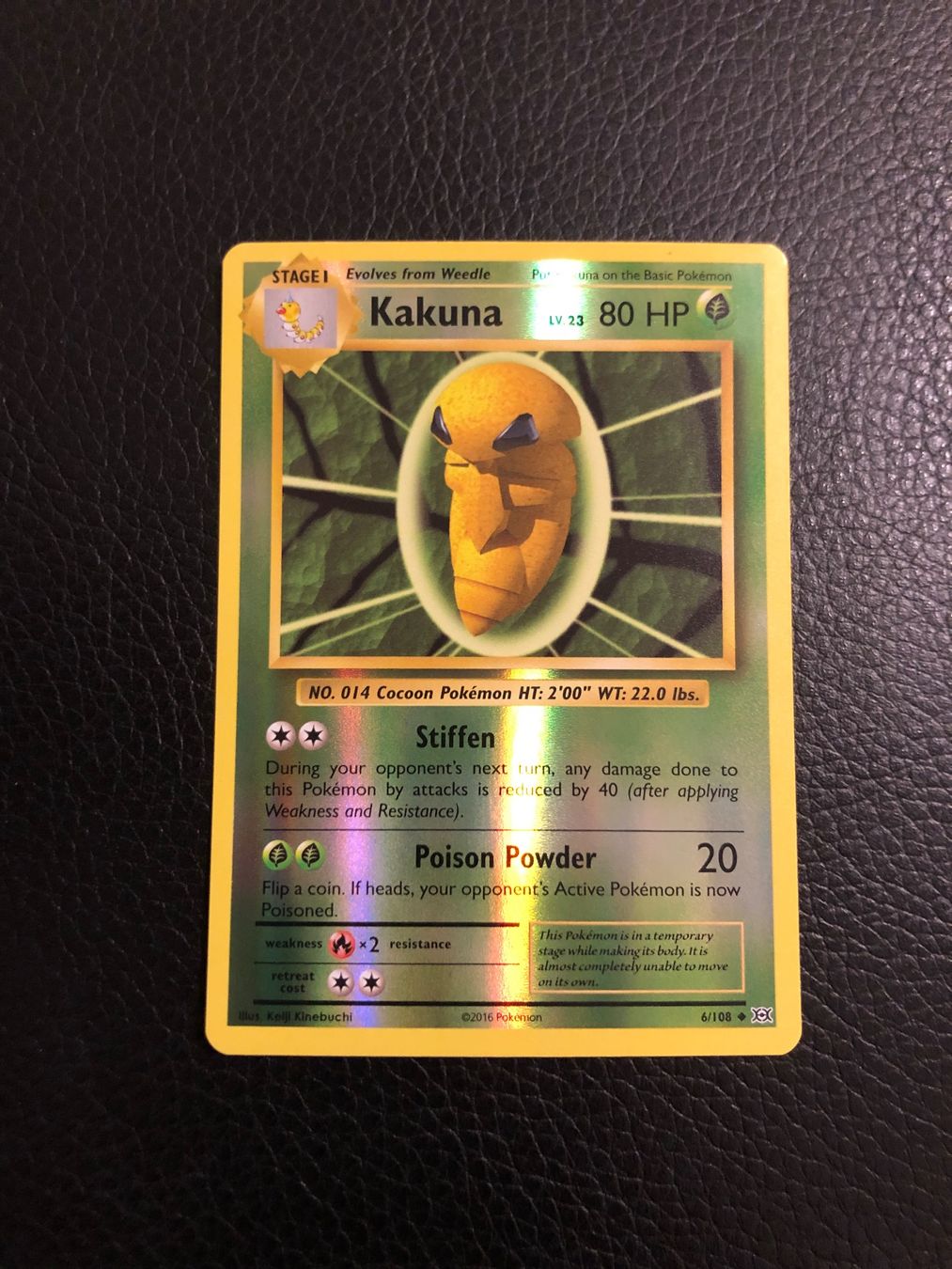 Pokémon Carte collezionabili: Evolutions Kakuna reverse 6/108 NM Ab 1 – Usato da Paradiso venduto da Pkmn10