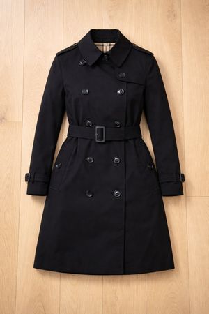 Burberry Trenchcoat „The Kensington“ – Schwarz, Original