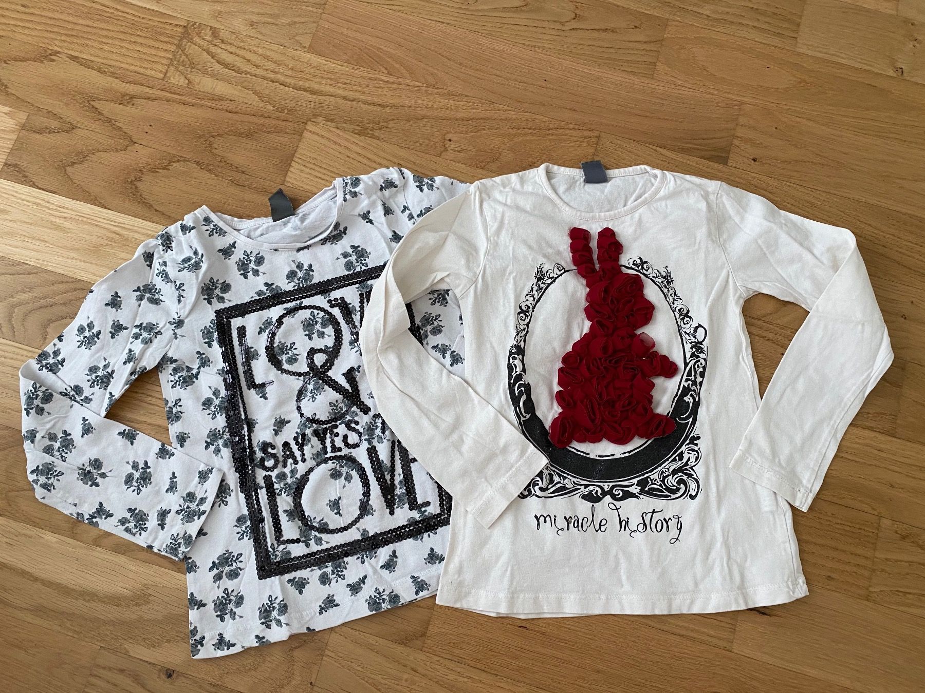 Camicette, T-shirt & Top: 2x T-Shirt Gr 118 u 128 – Usato da Uerikon venduto da MiBreStaef2023