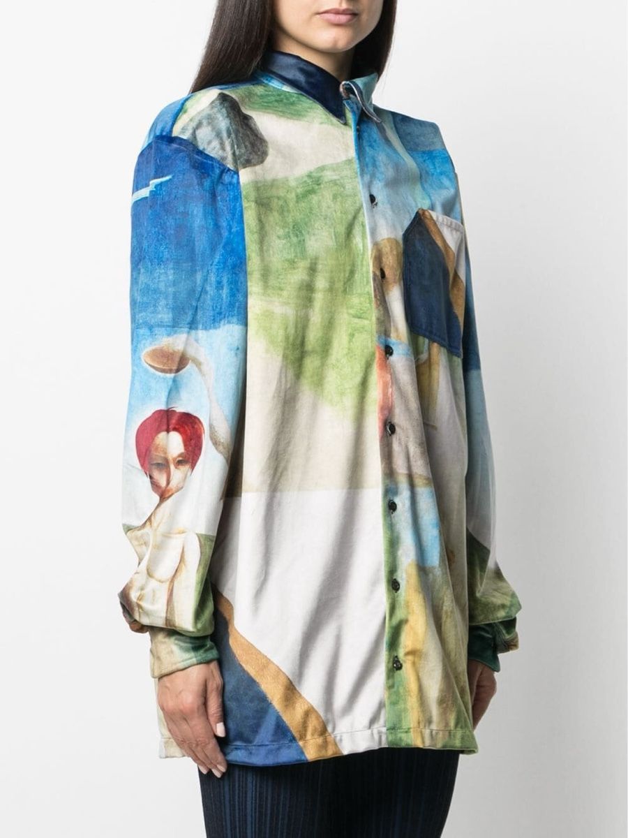 Blusen: Ottolinger Bluse Kunstprint Langarm Samt NEU – Neu (gemäss Beschreibung) aus Zürich von rom_gq5t 4