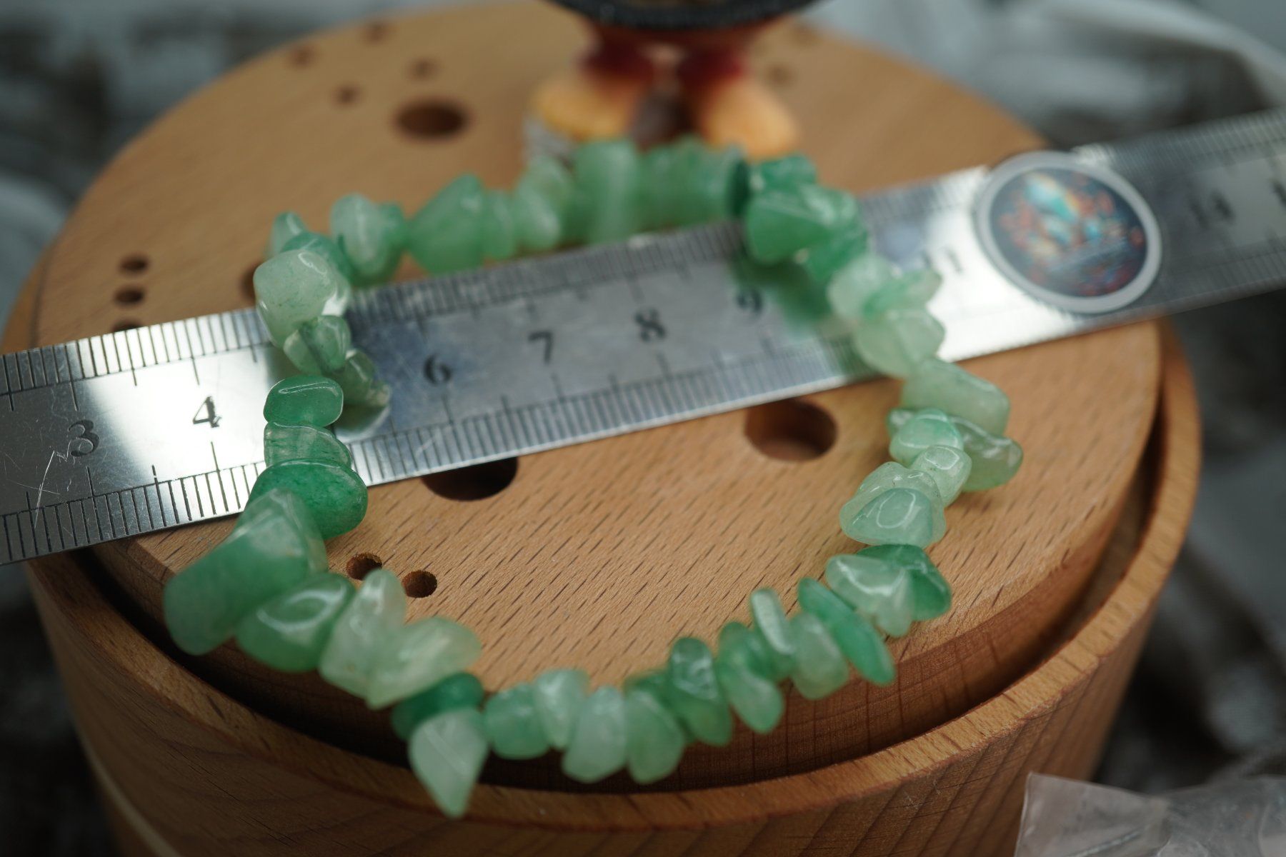 Minerali & Pietre curative: Aventurin Grün  Splitter elastisches Armband  Ab 1.- – Nuovo e nell'imballaggio originale da Eschenbach SG venduto da topstone 4